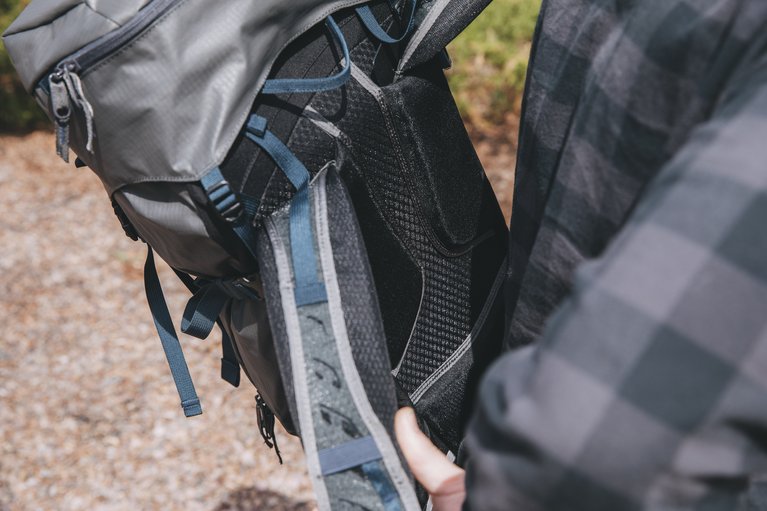 Burton backpackes featuring the Aeropro trampoline back panel.