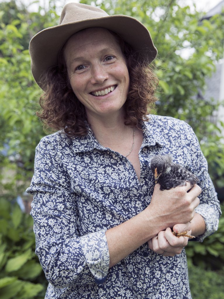 Ali Kenney with Chicken