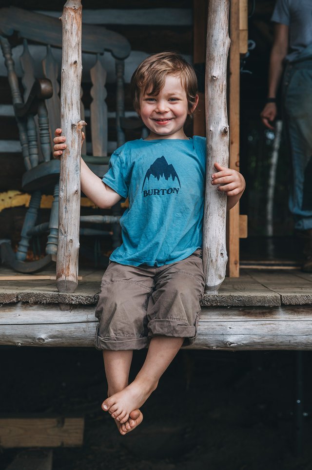 A Burton Employee Living off the Grid in Vermont | Taylor’s son, Hershel.