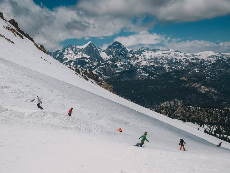 My first shoot on-snow with Burton. Couldn't ask for a better view.