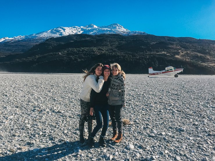 Tavia Bonetti, Anna Gasser, and I took a little side trip to this rocky beach.