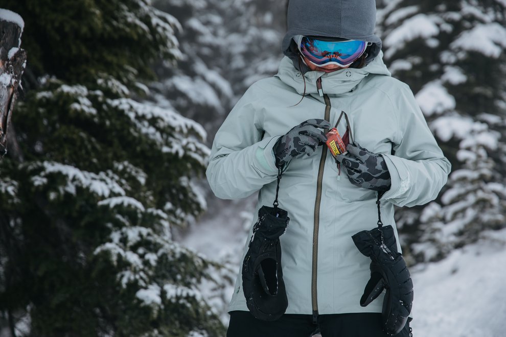 Snowboard Safety Tip #5: Bring food and water.