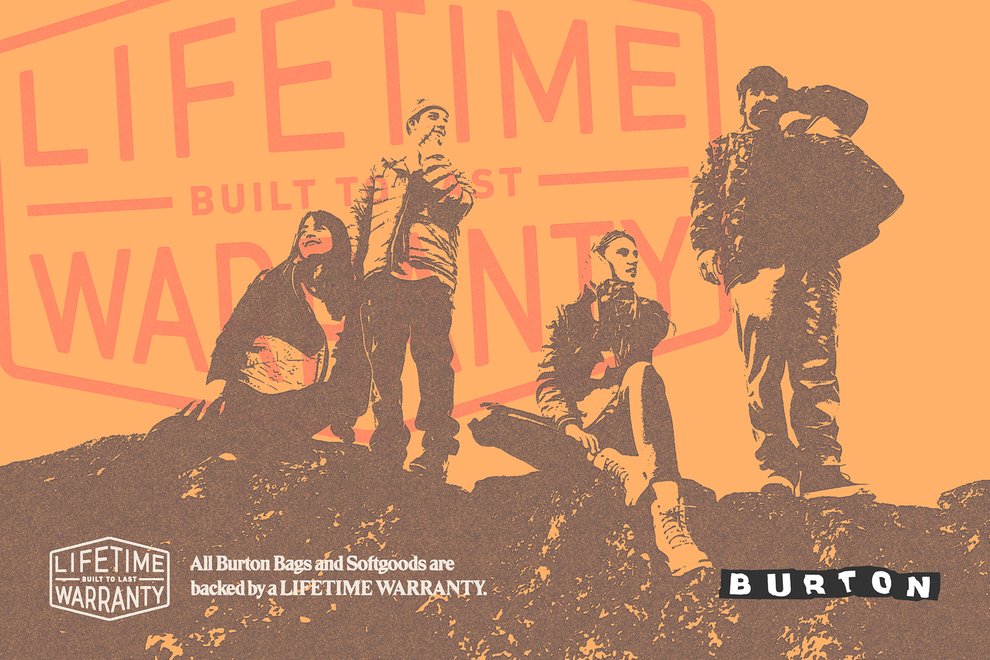 Burton Lifetime Warranty Graphic Image