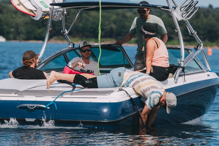 Chris Cunningham Setting Up Boat