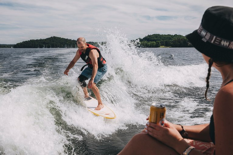 Chris Cunningham Wake Surfing