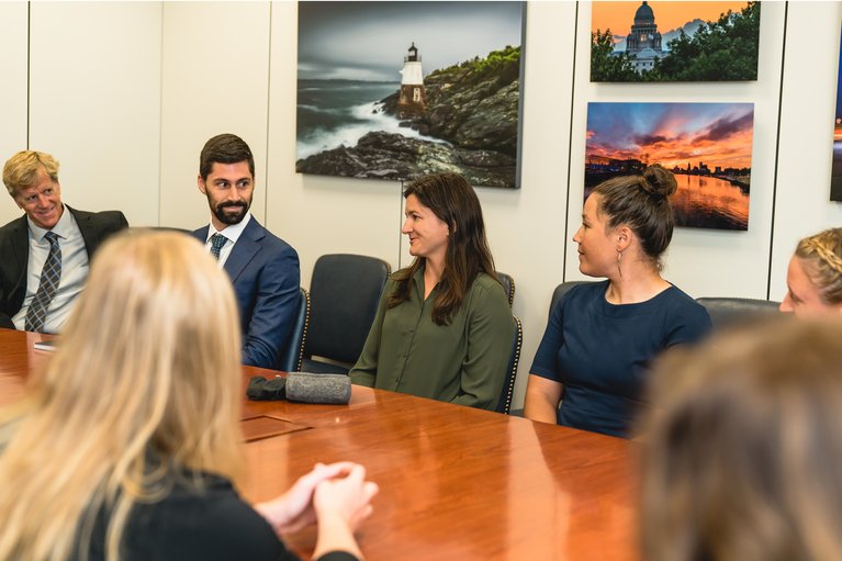 Kelly Clark at the POW Table in Washington D.C