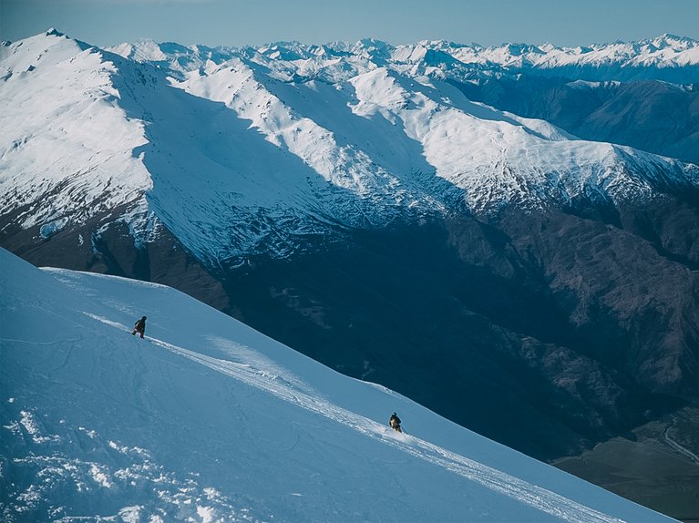 Kimmy Fasani and her husband Chris Benchetler riding in New Zealand