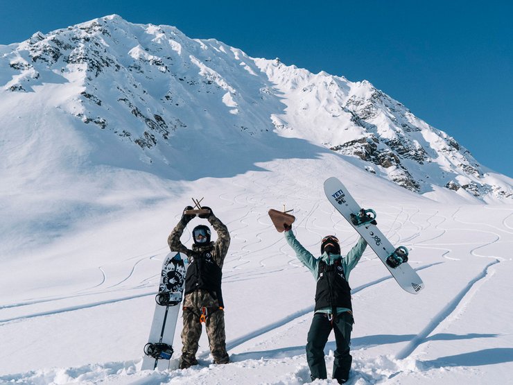 The first ever Natural Selection Tour champions Mikkel Bang and Robin Van Gyn. (P: Dean Blotto Gray)