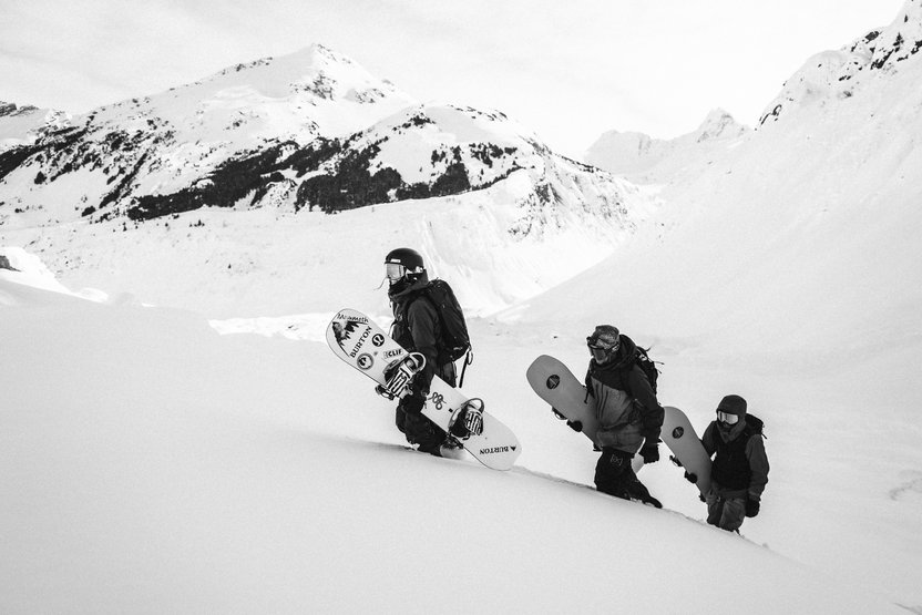 Kimmy, Danny & Ben hiking in the Alaska backcountry. (Photo: Aaron Blatt)