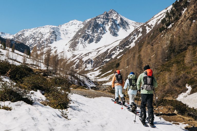 Splitboarding ensemble en backcountry