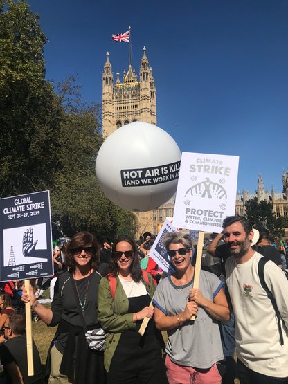 Burton co-CEO Donna Carpenter supported the strike from London, England.