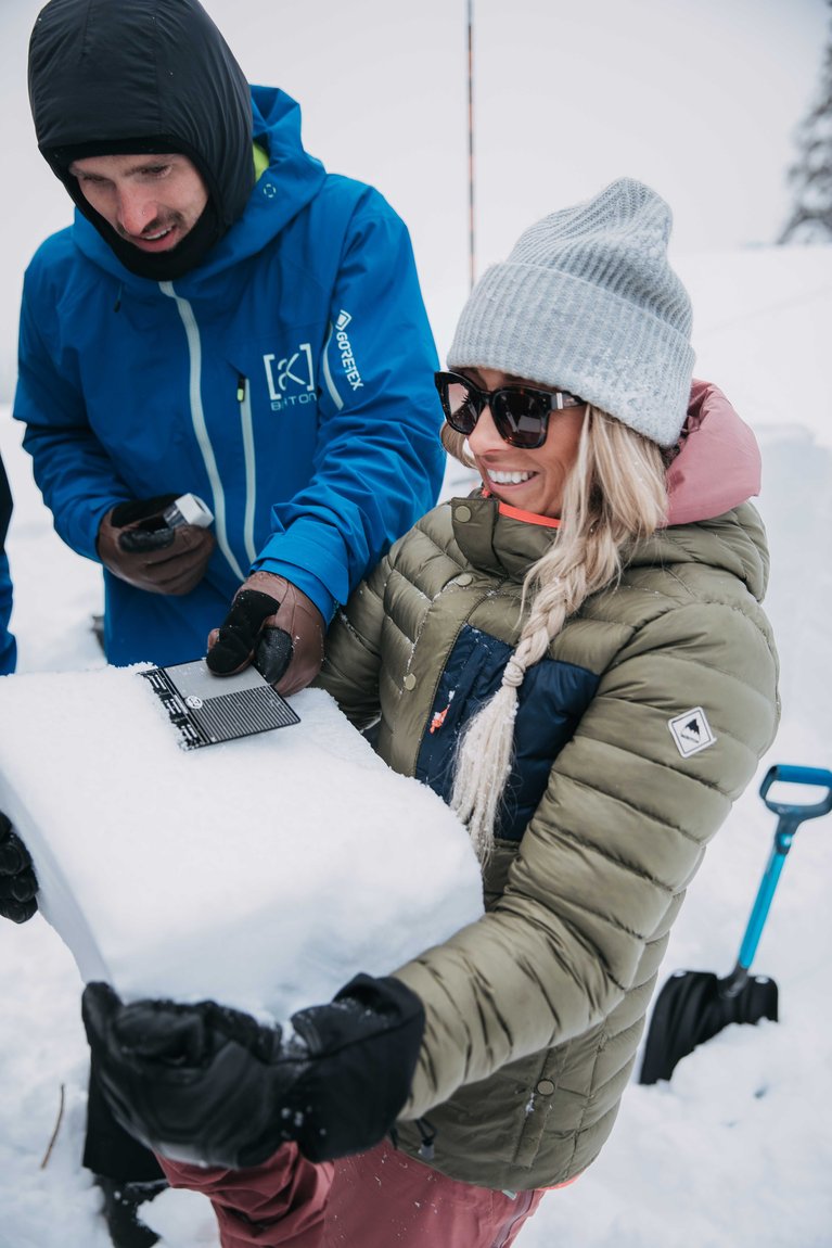 Why You Should Take an Avalanche Safety Course - Snow Pit Block